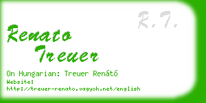 renato treuer business card