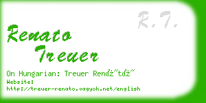 renato treuer business card